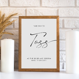 書エレガント道結婚の花びらトスが飛び散る 台座サイン