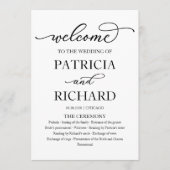 書エレガント道結婚式計画 プログラム (正面)