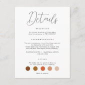 書エレガント道結婚詳細 エンクロージャーカード (正面)