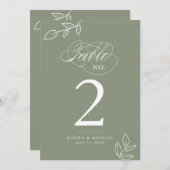 書エレガント道聖器表番号 (正面/裏面)