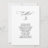 書エレガント道表番号3座席表 招待状 (裏面)