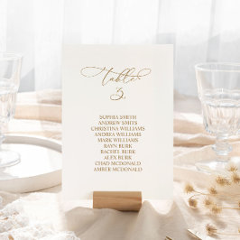 書エレガント道表番号3座席表 招待状