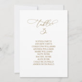 書エレガント道表番号3座席表 招待状 (正面)