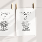 書エレガント道表番号8座席表 招待状