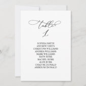 書エレガント道表第1座席表 招待状 (正面)