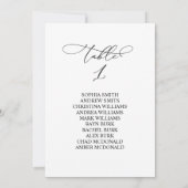 書エレガント道表第1座席表 招待状 (裏面)