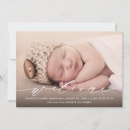 書エレガント道誕生のお知らせ 招待状 (正面)