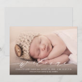 書エレガント道誕生のお知らせ 招待状 (正面/裏面)