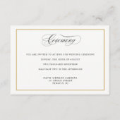 書エレガント道金ゴールドの道順 エンクロージャーカード (正面)