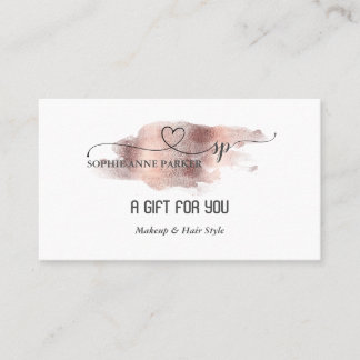 書エレガント道金ゴールドプロフェッショナル美しいサロン ロイヤリティカード