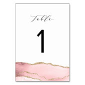 書エレガント道金ゴールド及び赤面瑪瑙 テーブルナンバー (裏面)