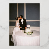 書エレガント道25周年記念パーティー 箔招待状 (裏面)