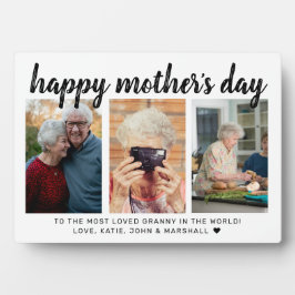 書エレガント道3写真母の日おばあちゃん フォトプラーク