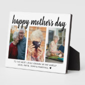 書エレガント道3写真母の日おばあちゃん フォトプラーク (側面)