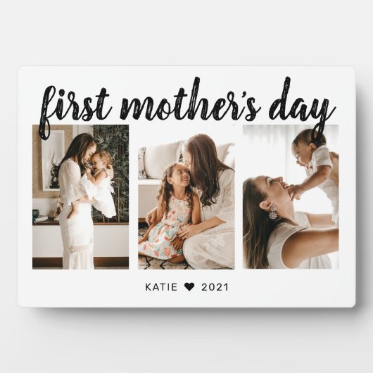 書エレガント道3写真母の日の形見 フォトプラーク (正面)