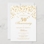 書エレガント道50結婚周年 招待状 (正面)