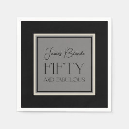 書エレガント道50&素晴らしいユニセックス スタンダードカクテルナプキン