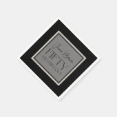 書エレガント道50&素晴らしいユニセックス スタンダードカクテルナプキン (角)