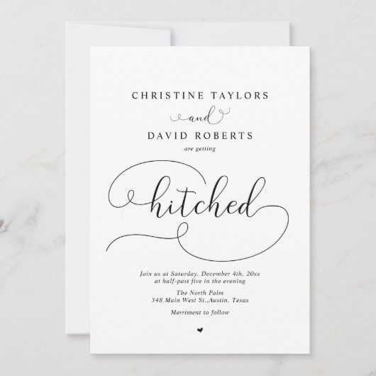 書エレガント道,ひっかかれ 招待状 (正面)