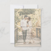 書エレガント道 |フェード付き写真の招待 招待状 (正面)