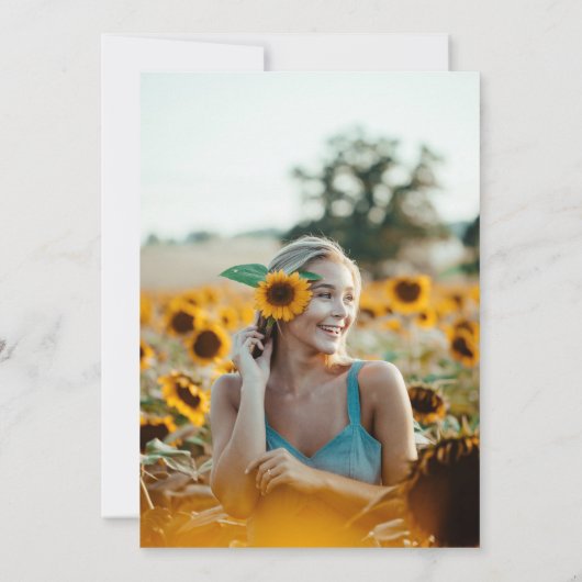 書エレガント道 |フォトブライダルシャワー 招待状 (裏面)