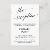 書エレガント道 |フローラバック披露宴カード エンクロージャーカード (正面)