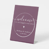 書エレガント道 – ブルゴーニュ結婚の歓迎 台座サイン (正面)