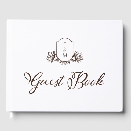 書エレガント道・植物性モノグラムクレスト ゲストブック (正面)