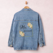 書エレガント道 花嫁の新婦さん デニムジャケット (ハンガー)