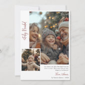 書エレガント道Feliz Navidadクリスマスフォト シーズンカード (正面)