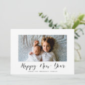 書エレガント道Happy New Yearフォトカード シーズンカード (スタンド正面)