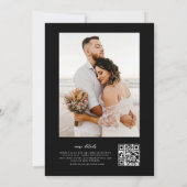 書エレガント道QRコードすべて1つ 招待状 (裏面)