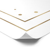 書エレガント道QRコードの結婚ウェルカムサイン ポスター (角)