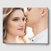 書エレガント道Sage Green Photo結婚's ゲストブック (裏面)