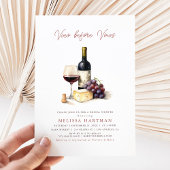 書エレガント道Vino Before Vowsブライダルシャワー 招待状