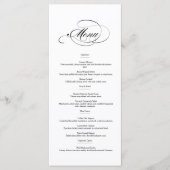 書エレガント面メ結婚ニュー メニュー (正面)