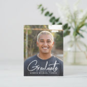 書カジュアル大学院写真招待状 招待状 (スタンド正面)