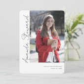 書カジュアル跡スクリプモダント 案内状 (スタンド正面)