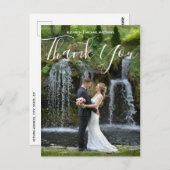 書カスタム文字結婚写真感謝していの ポストカード