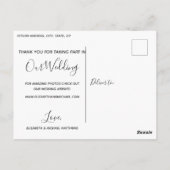 書カスタム文字結婚写真感謝していの ポストカード