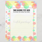 書カラフル用紙に気泡が並ぶ (正面/裏面)