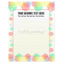 書カラフル用紙に気泡が並ぶ