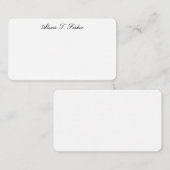 書クラシカル道台本プレーンシンプルホワイト ノートカード (正面/裏面)