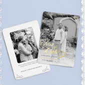 書クラシック跡スクリプトのホイル日付の保存 箔招待状