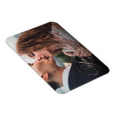 書クラシック道写真結婚式の日付maを保存 マグネット (右側)