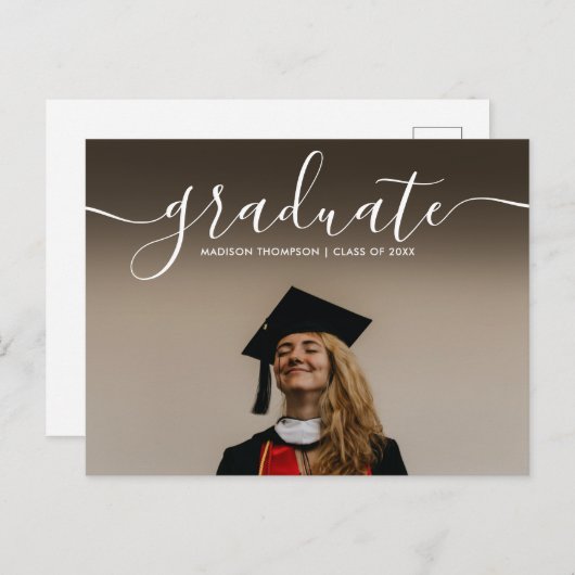 書クラシック道卒業写真 案内ポストカード (正面/裏面)