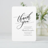 ·書クラシック道記シンプル念碑 サンキューカード (スタンド正面)