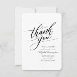 ·書クラシック道記シンプル念碑 サンキューカード