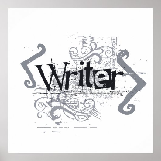 書グランジき手 ポスター (正面)