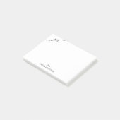 書シンプルのモダン黒文字注記 ポストイット (アングル)